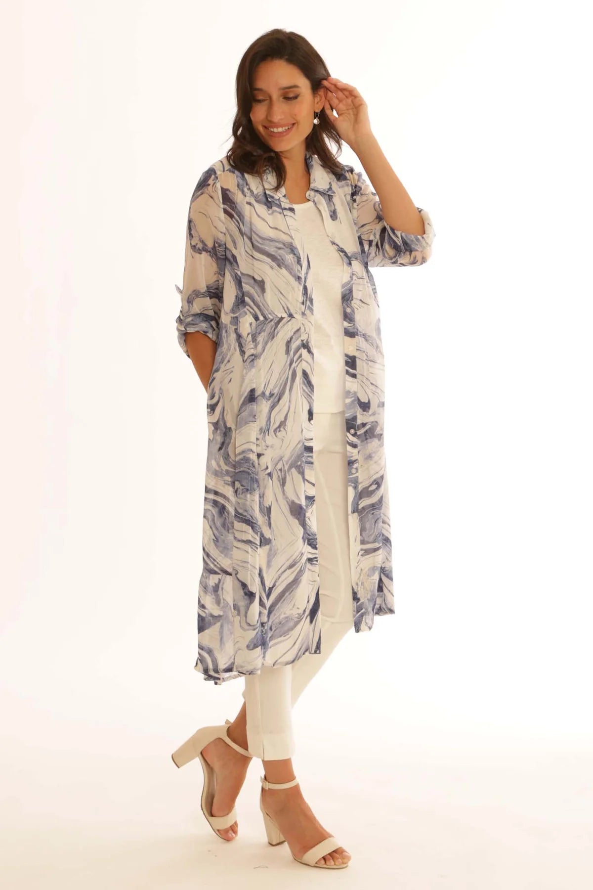 Pomodoro Onyx Hi Low Dress 62505