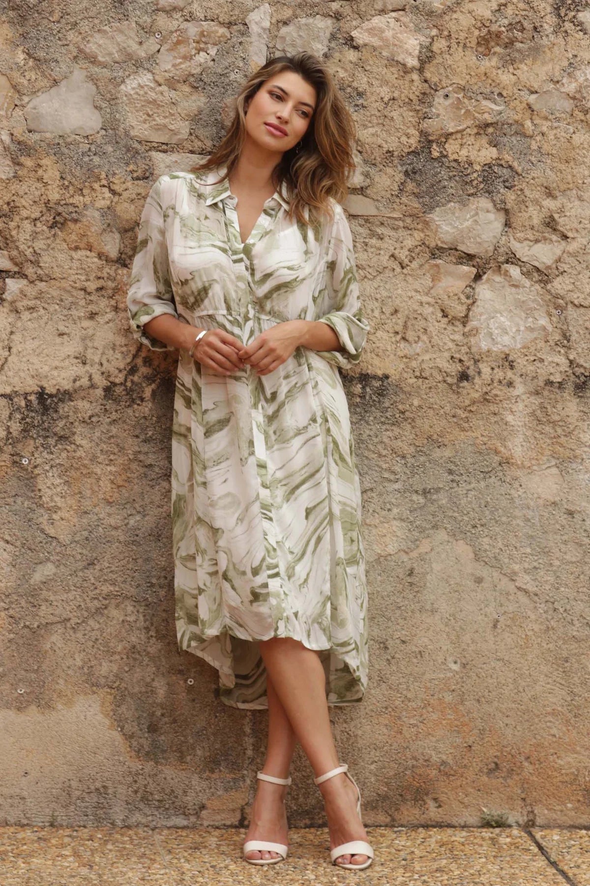 Pomodoro Onyx Hi Low Dress 62505
