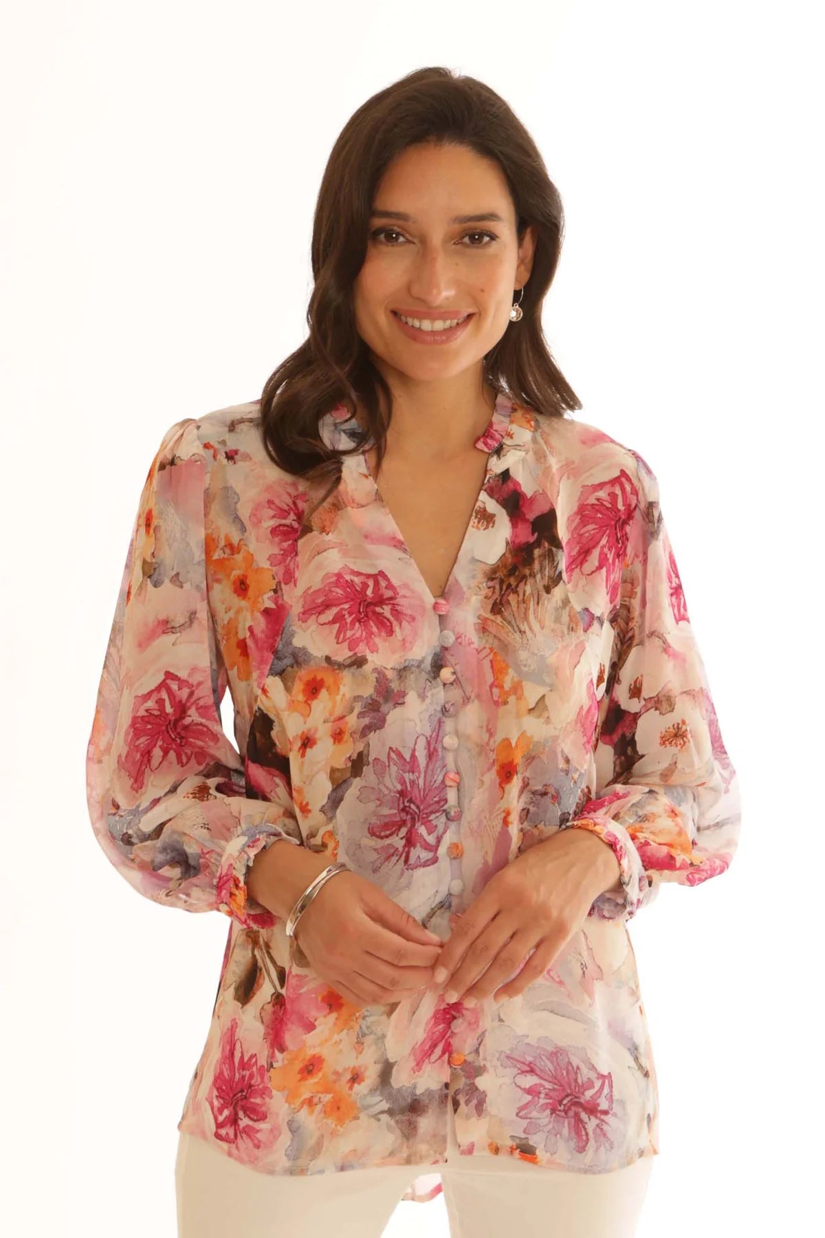 Pomodoro watercolour blouse 82500