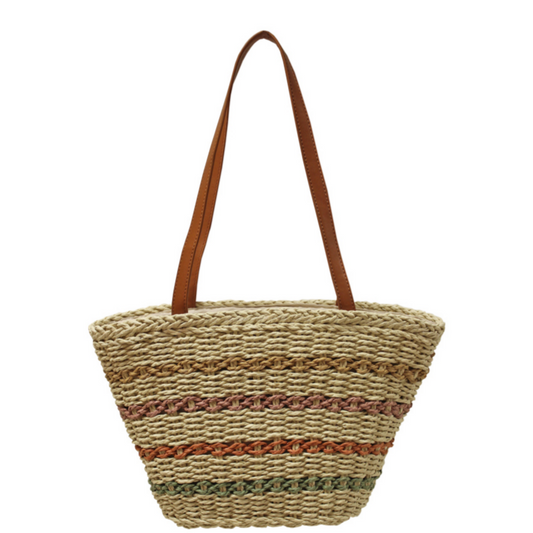 Envy Primrose straw shopper handbag