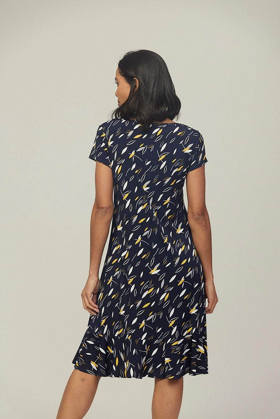 Saloos Leaf patterned dress LAST SIZE