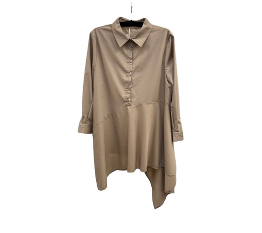 Malissa J WF2423 Panelled Detail Woven Shirt