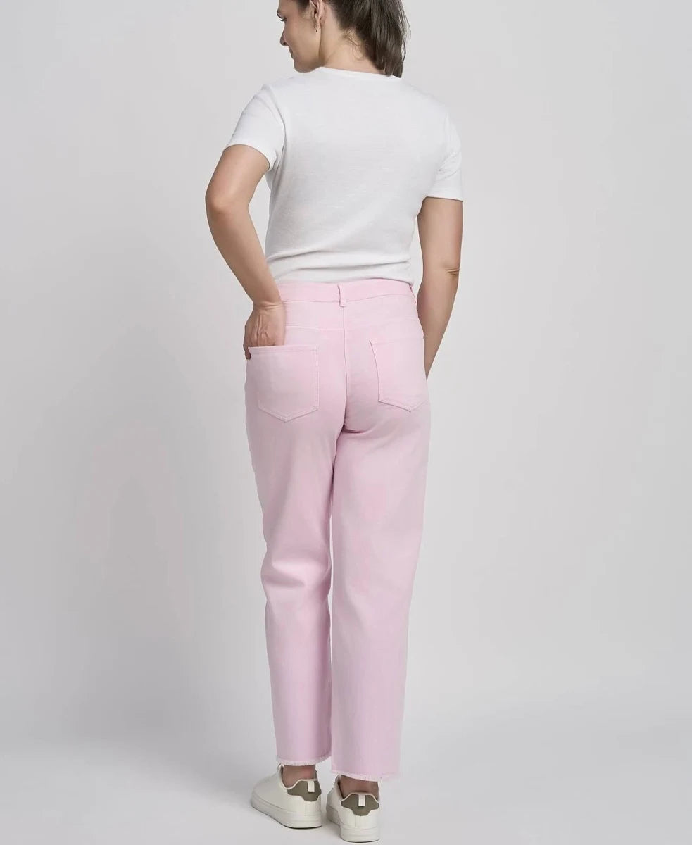 Pinns 736CT Blush Pink Stretch Cotton Ankle Grazer