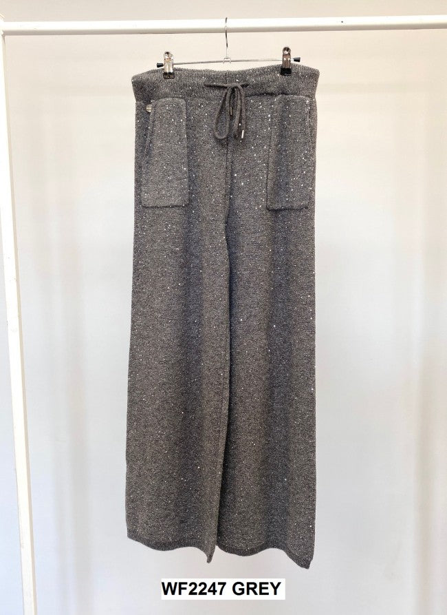 Malissa J Sequin Knit Trousers