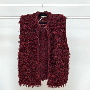 Malissa J WF2467 Loopy Knit 3 Tone Gilet