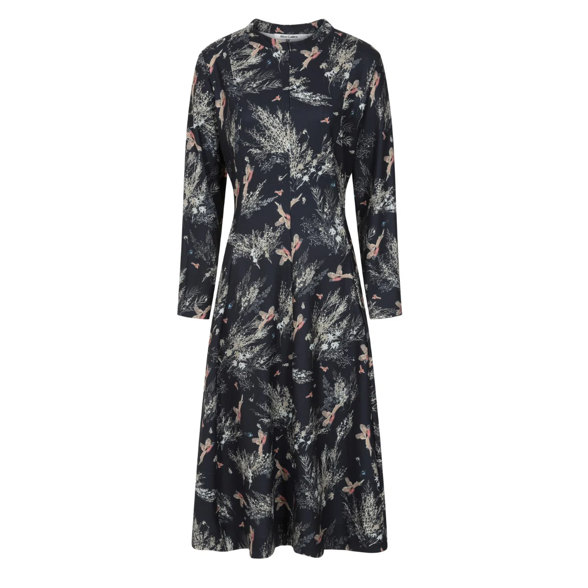 Alice Collins Skylar Print Dress - Wildlife Black