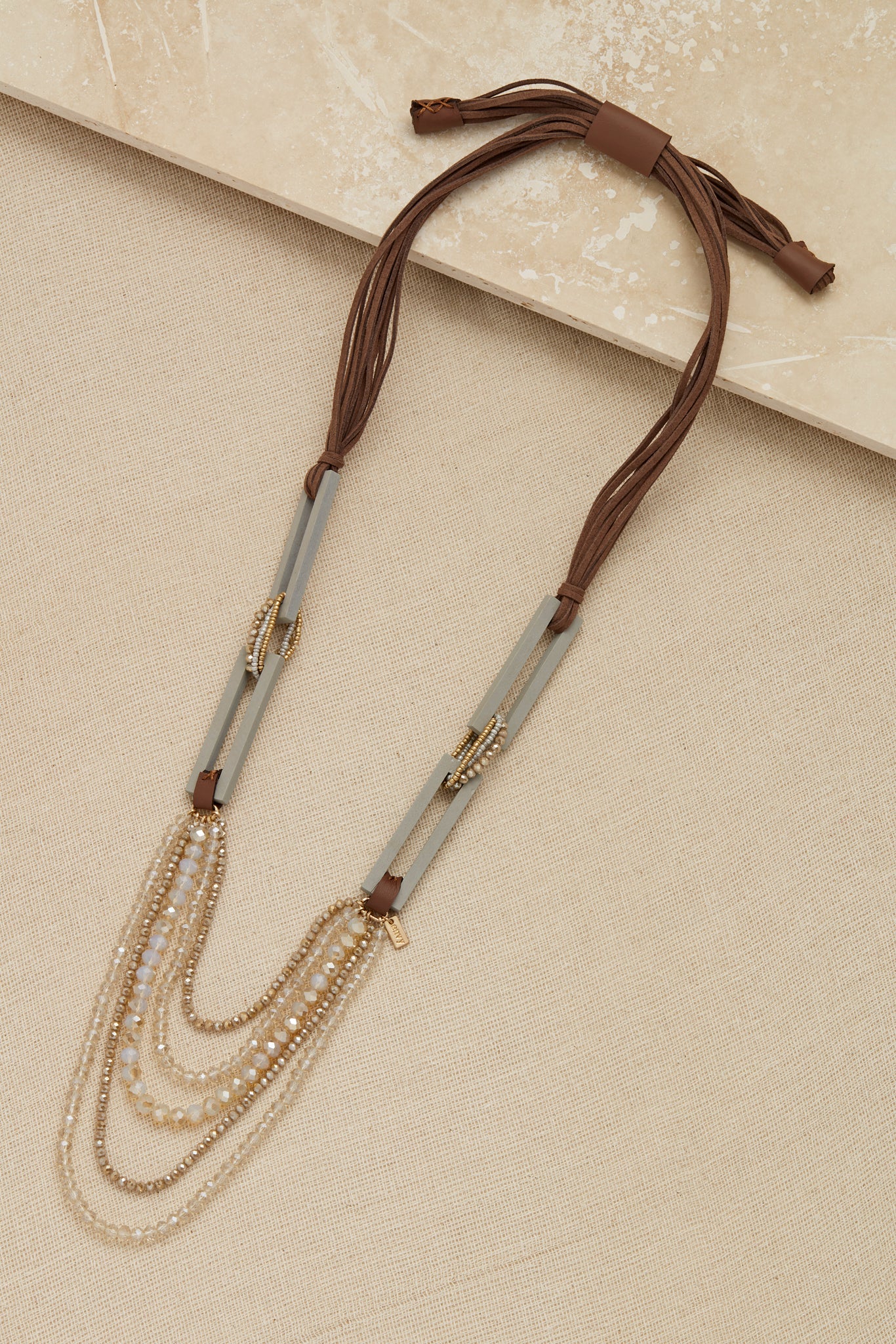 Envy Multi bead long necklace