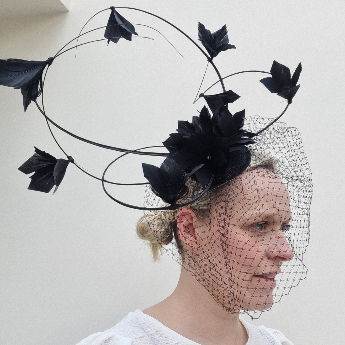 Failsworth Feather fascinator on Headband