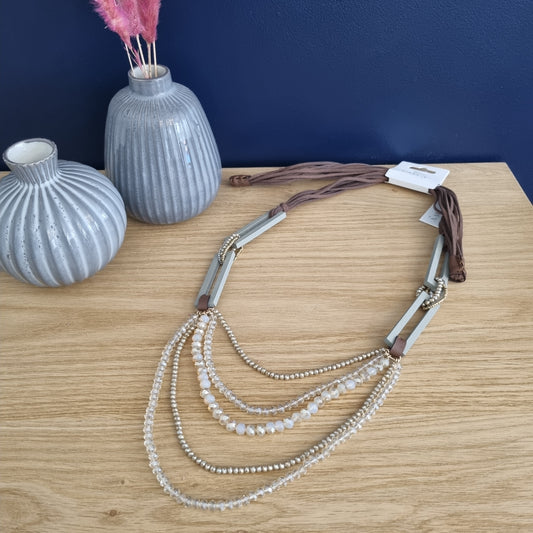 Envy Multi bead long necklace