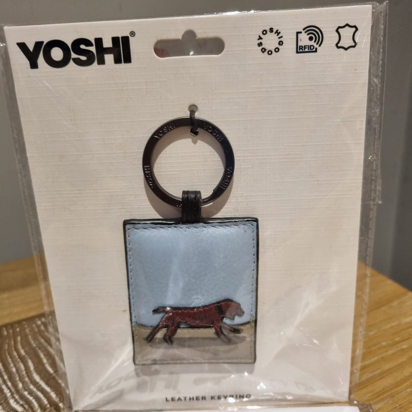 Yoshi Staffordshire bull terrier dog walk keyring