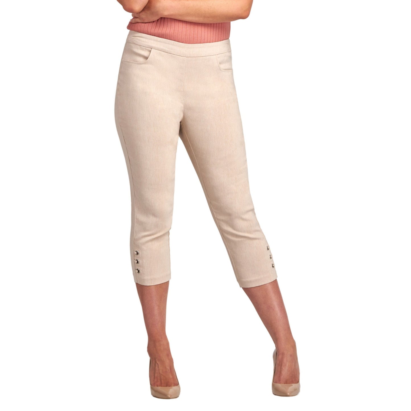 Pinns 408C Figure sculpting bengaline crop trouser
