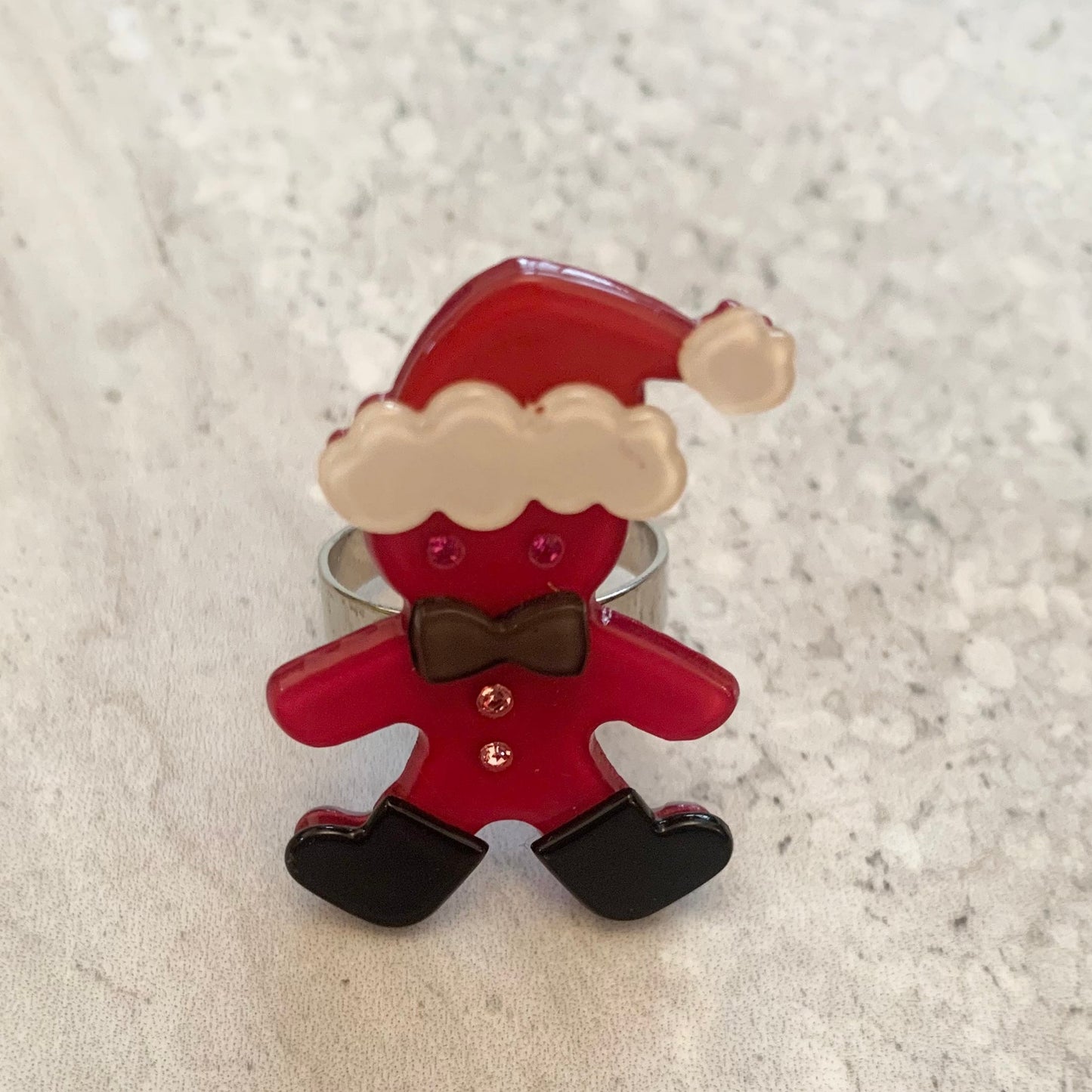 Gingerbread Santa Ring
