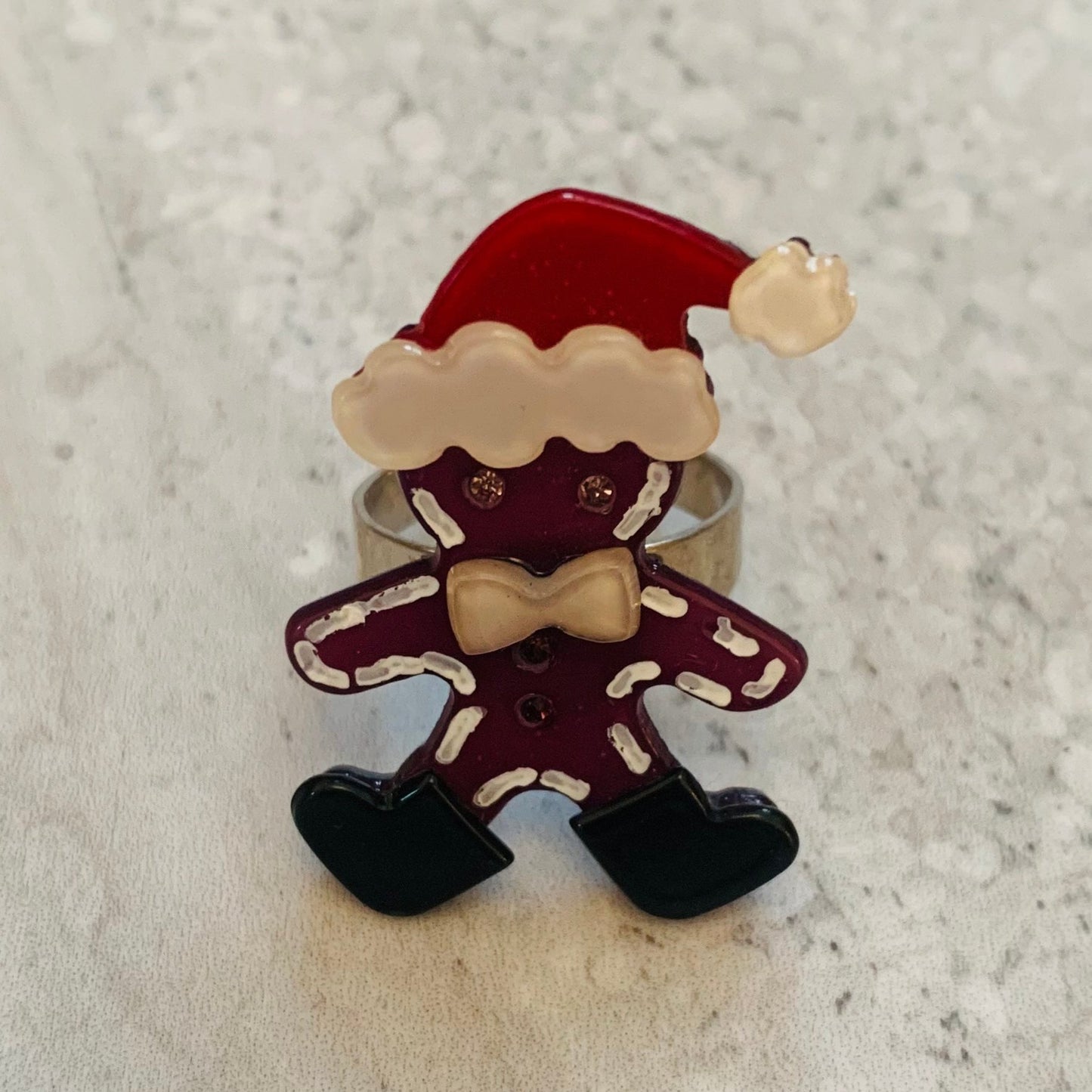 Gingerbread Santa Ring