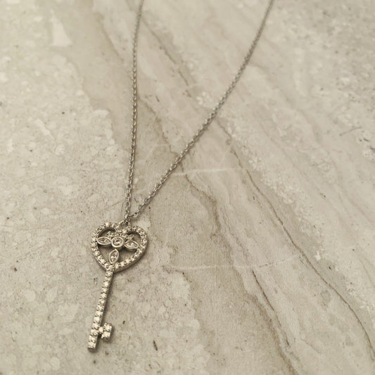 Park Lane Crystal Key Necklace