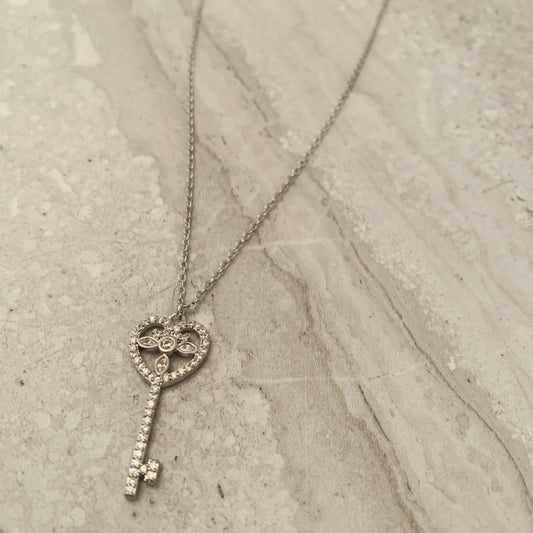 Park Lane Crystal Key Necklace