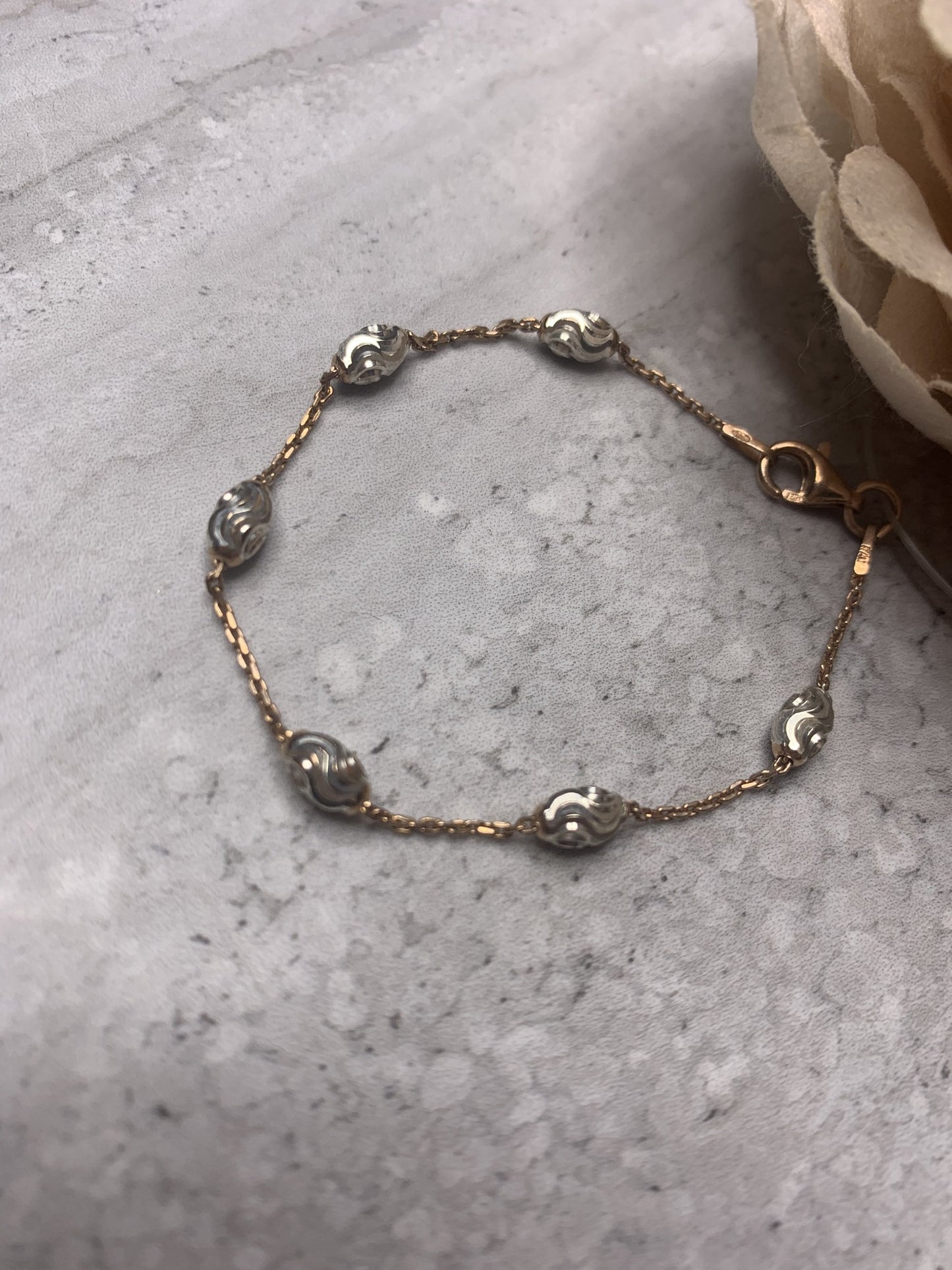 Annabella Childs Plated Rose Gold and Rhodium Bracelet