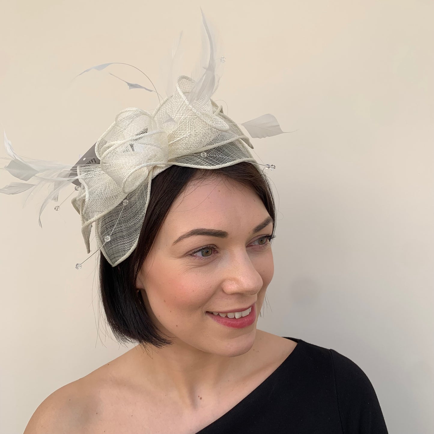 J Bees JB23/318 Fascinator in Neutrals