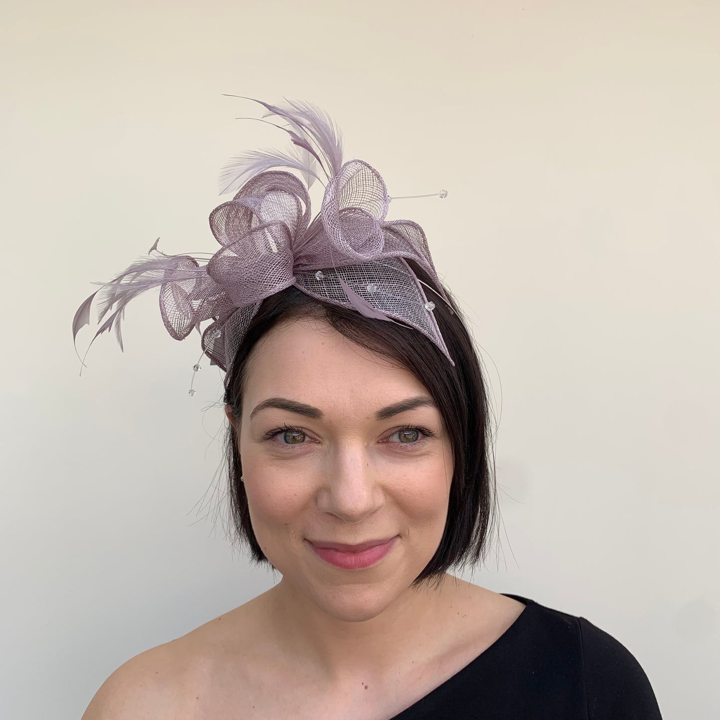 J Bees JB23/318 Fascinator in Purples and Lilacs