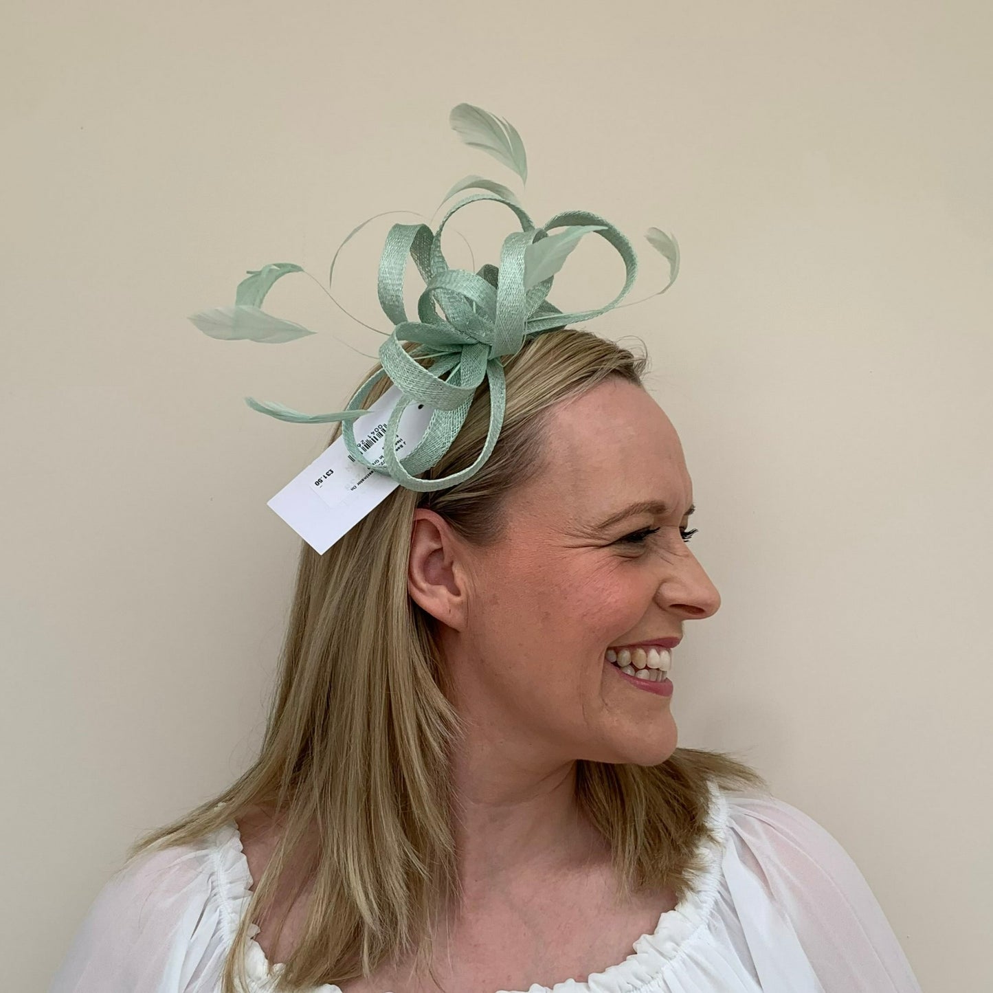 J Bees JB22/238 Fascinator On Headband In Green