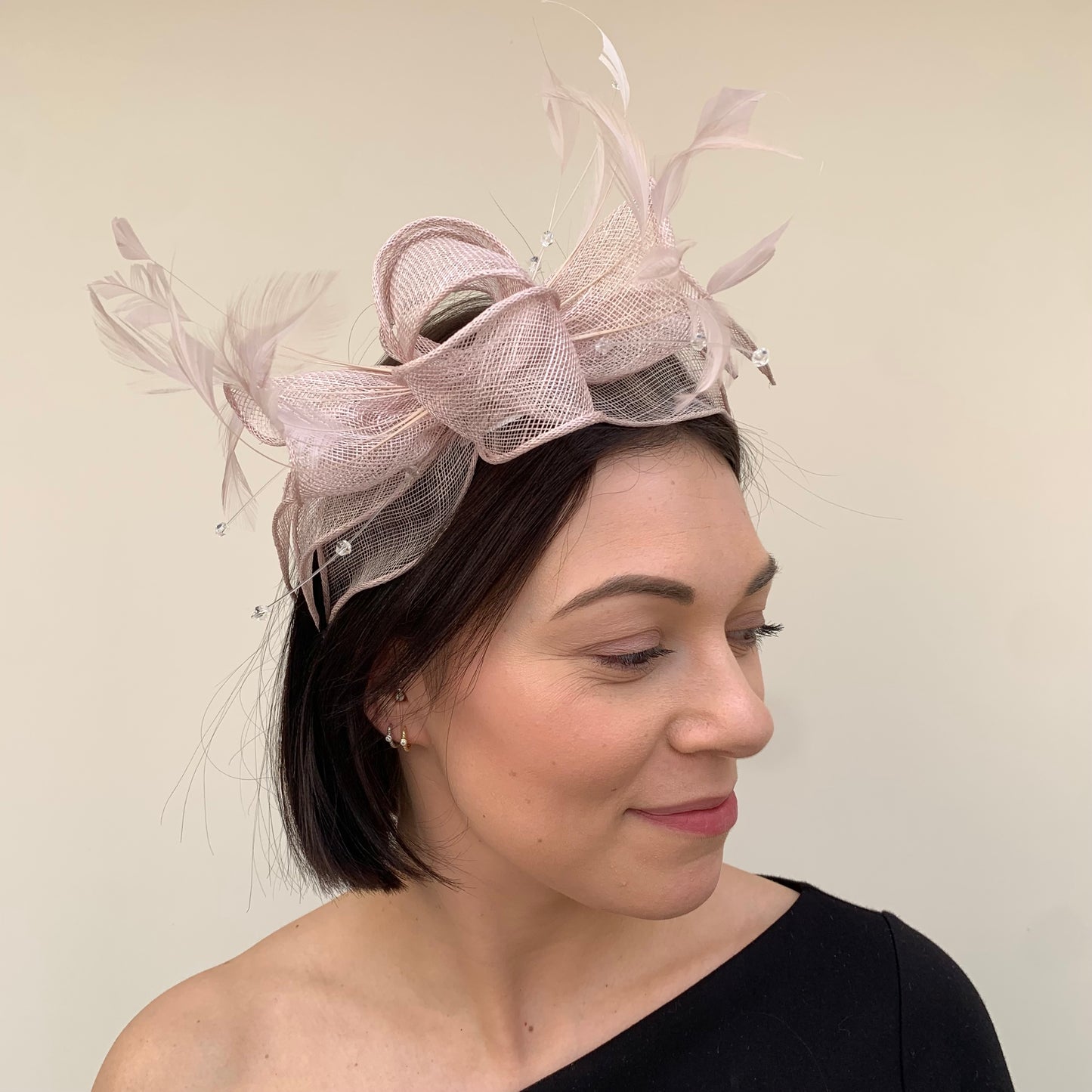 J Bees JB23/318 Fascinator in Neutrals