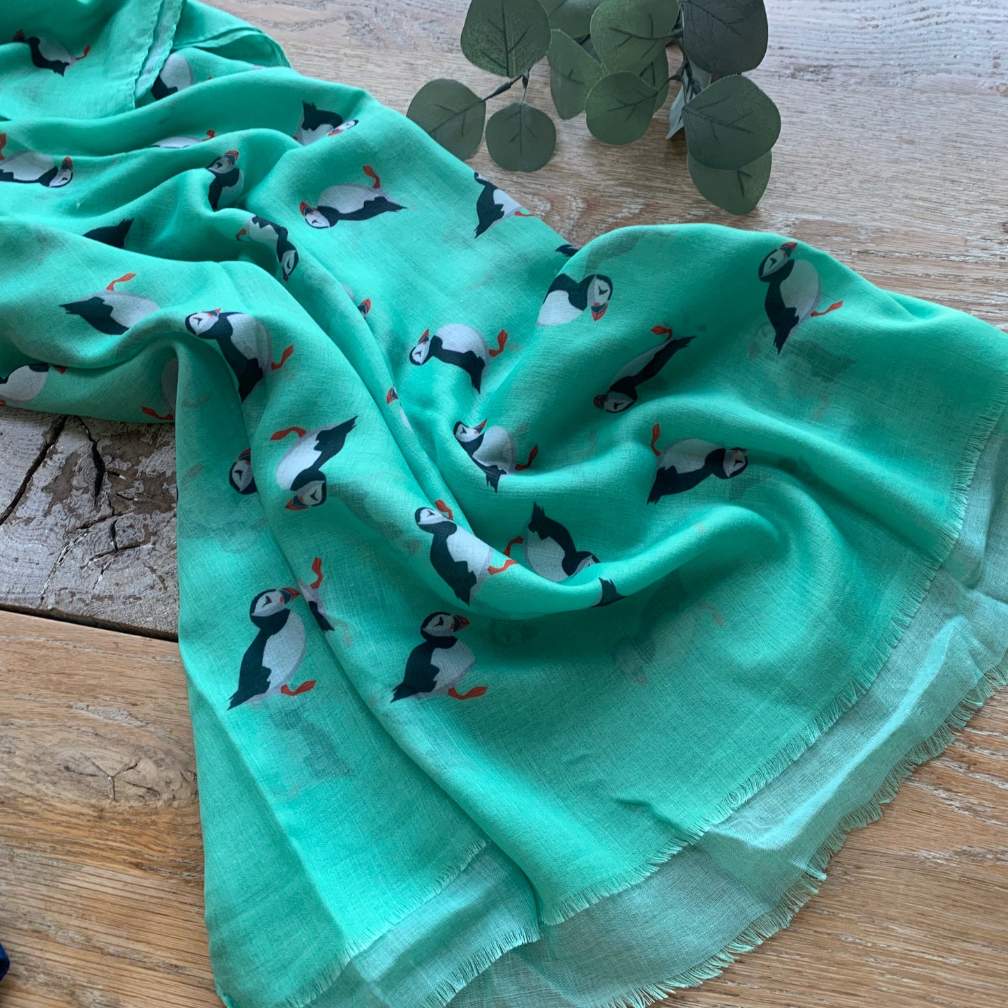 Puffins Print Scarf