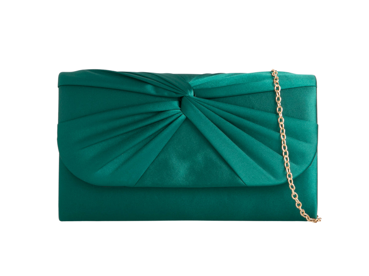 Koko H2806 Knot Front Satin Clutch Bag