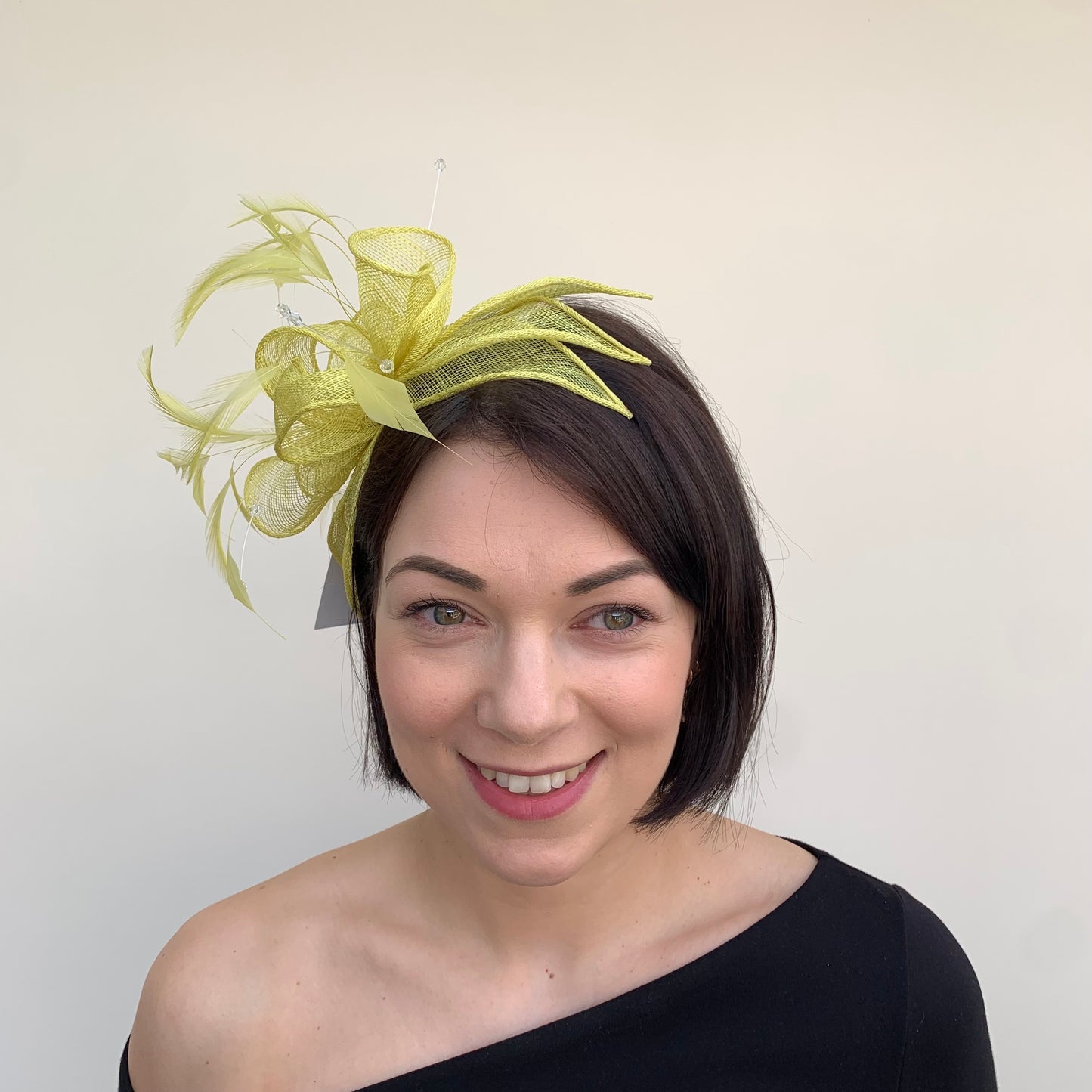 J Bees JB23/318 Fascinator in Greens