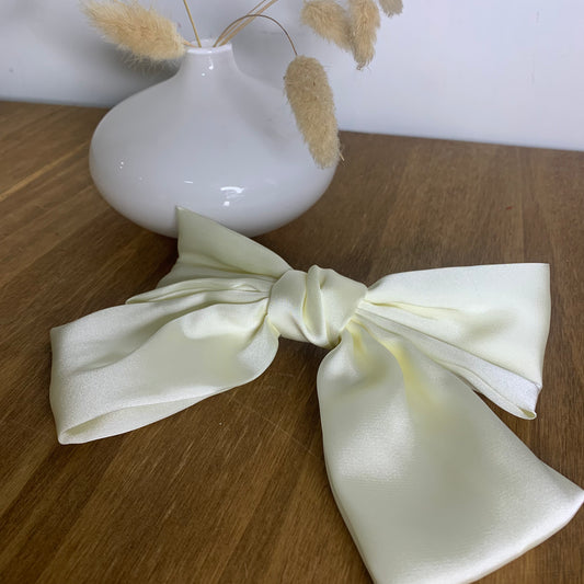 Wedding Satin Bow Hair Clip