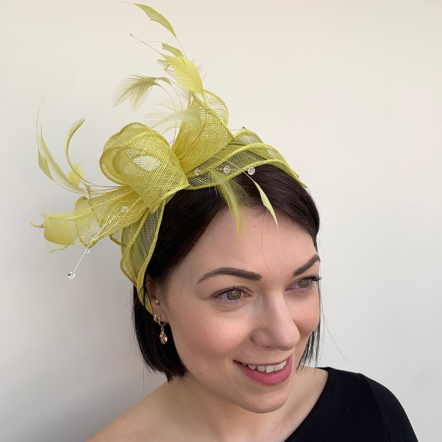 J Bees JB23/318 Fascinator in Greens