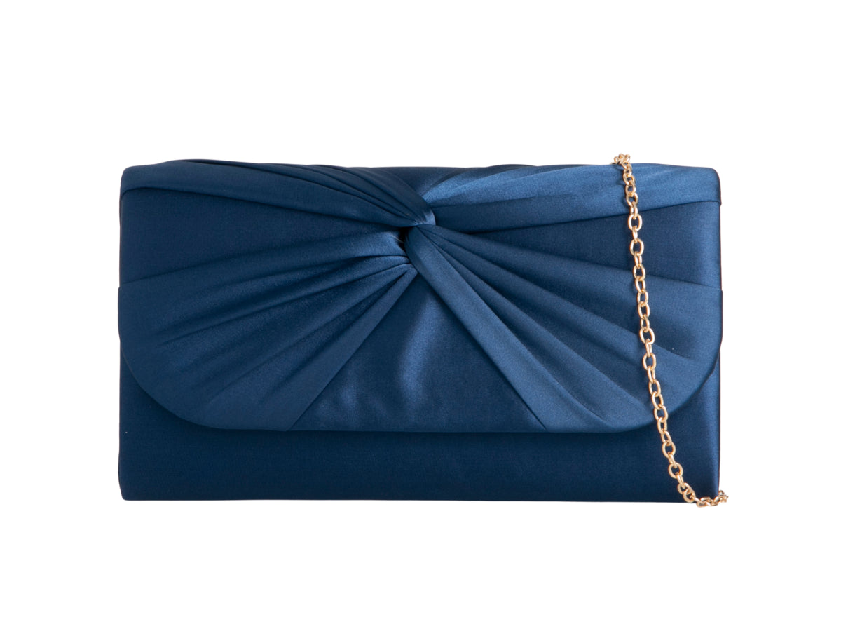 Koko H2806 Knot Front Satin Clutch Bag