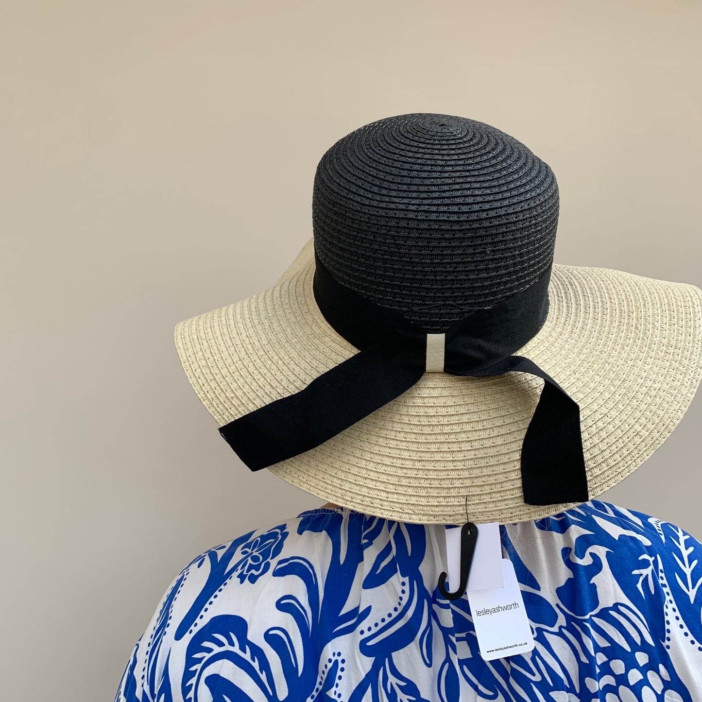 Wide Brim Sun Hat With Ribbon Band