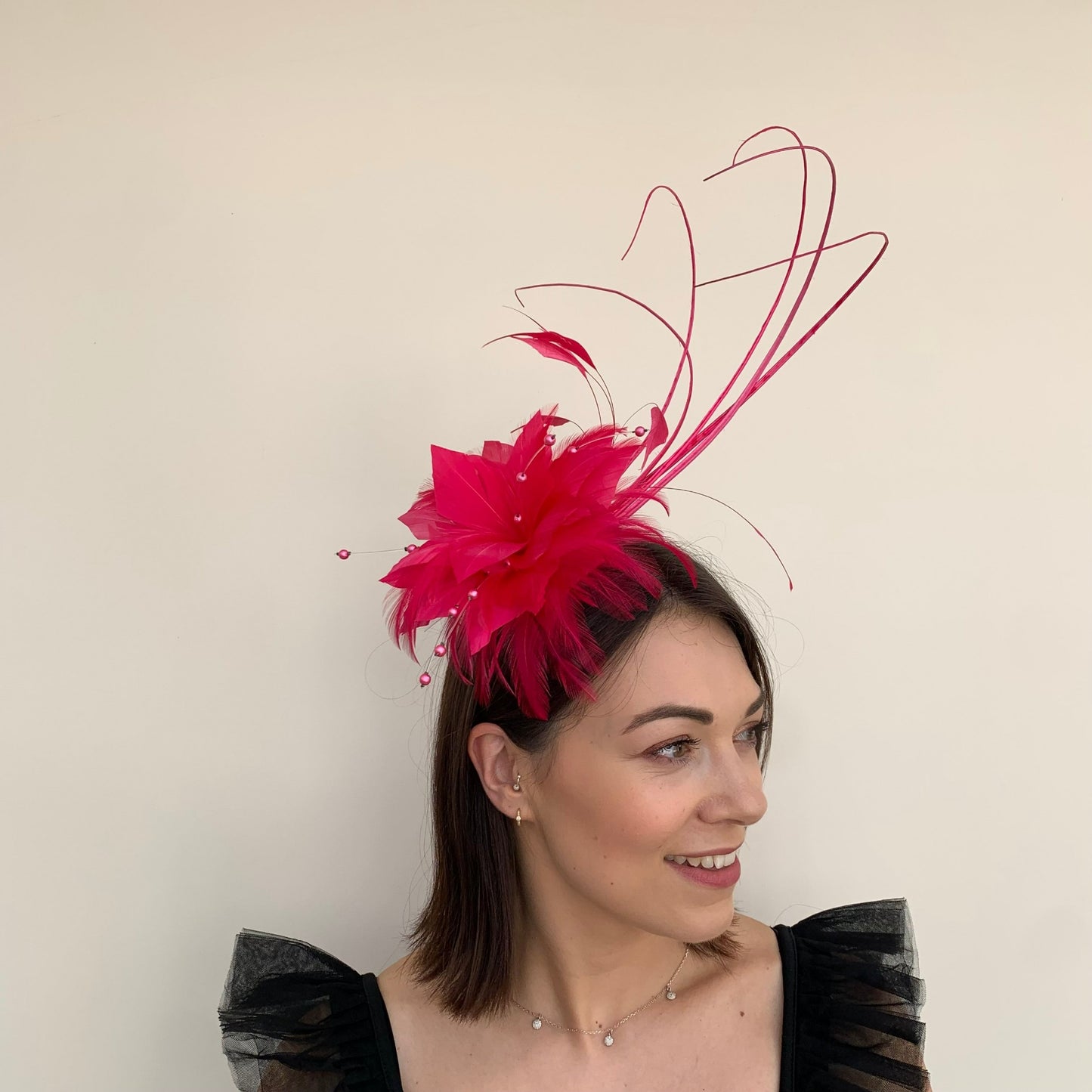 J Bees Feather Fascinator