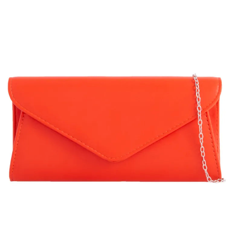 Koko Scarlet Red envelope clutch bag