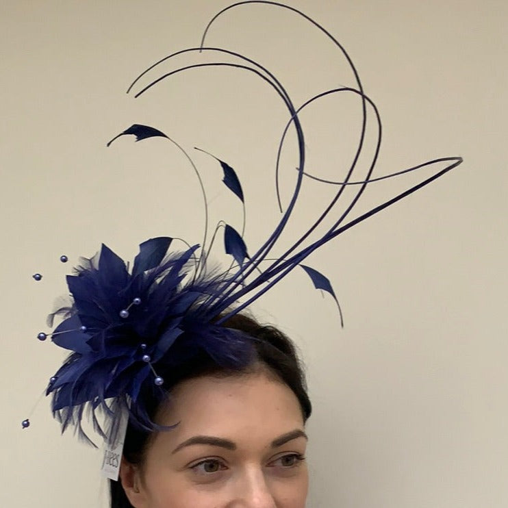 J Bees Feather Fascinator
