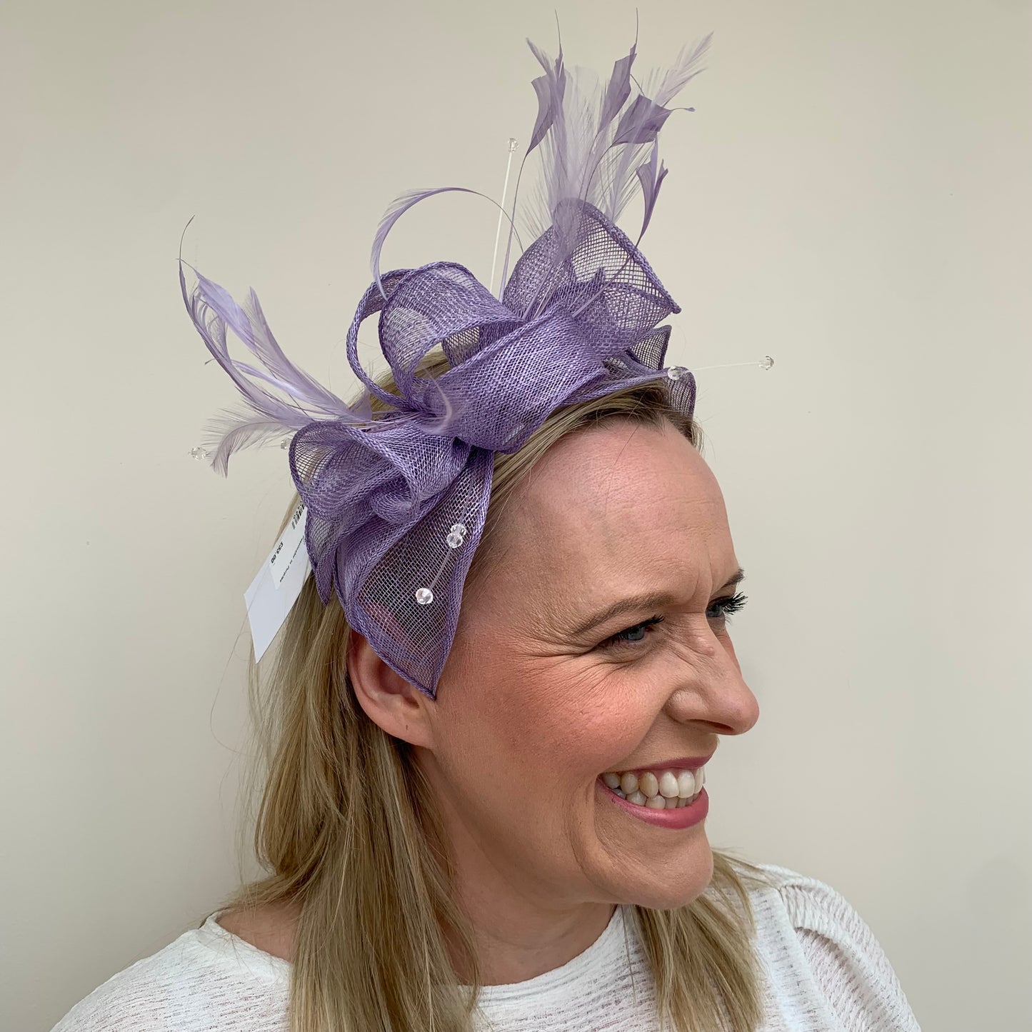 J Bees JB23/318 Fascinator in Purples and Lilacs