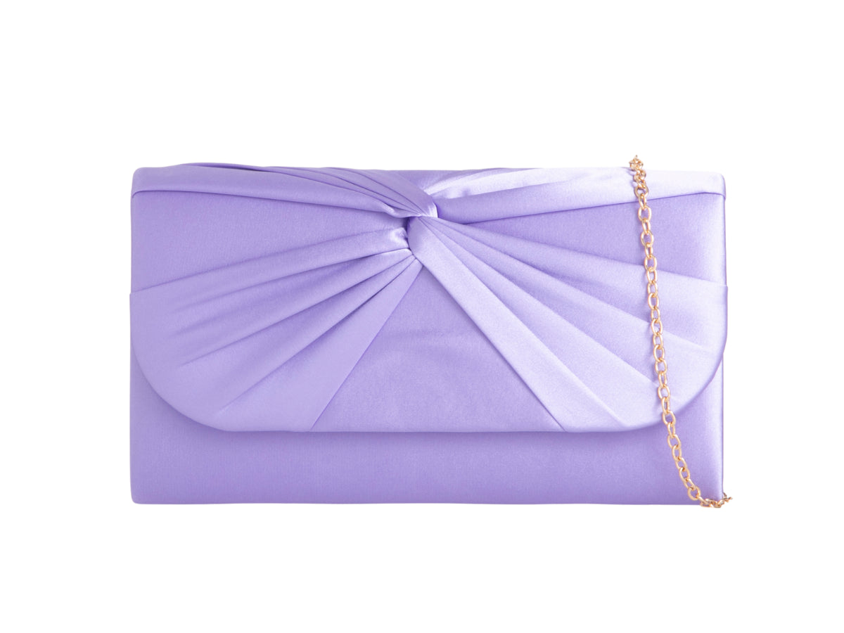 Koko H2806 Knot Front Satin Clutch Bag