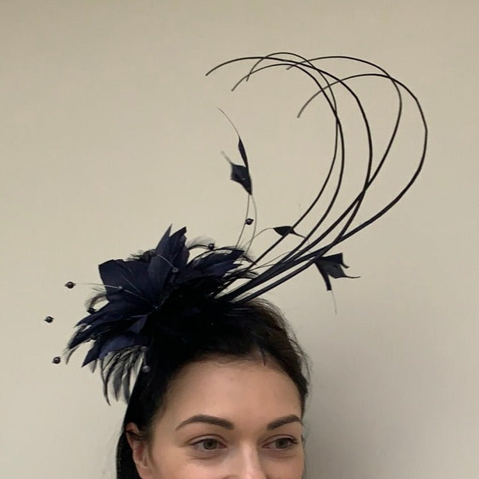 J Bees Feather Fascinator