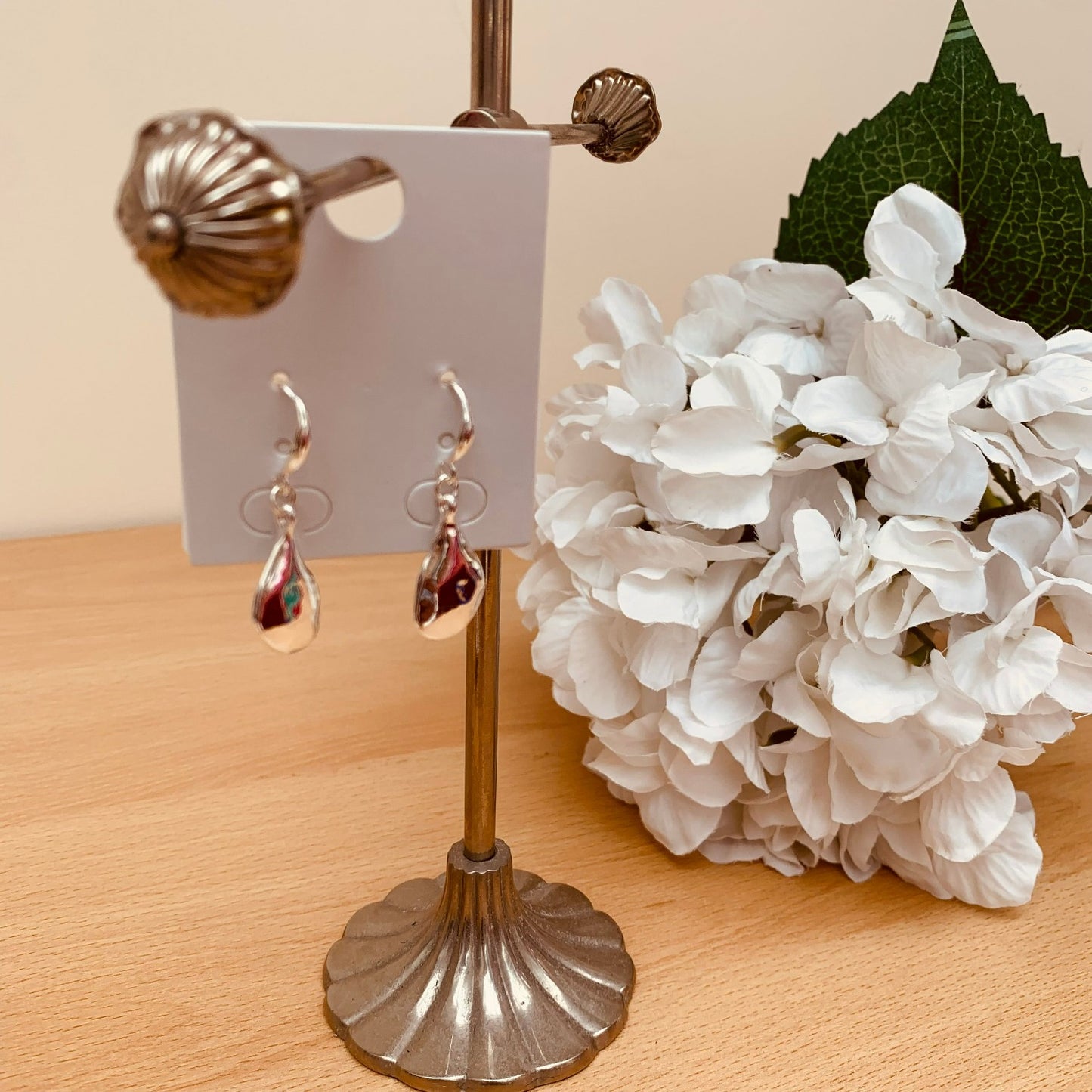 Mac Tear Drop Hammered Earrings