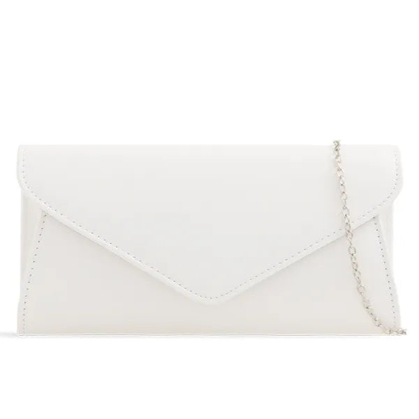 Koko H2490 White envelope clutch bag