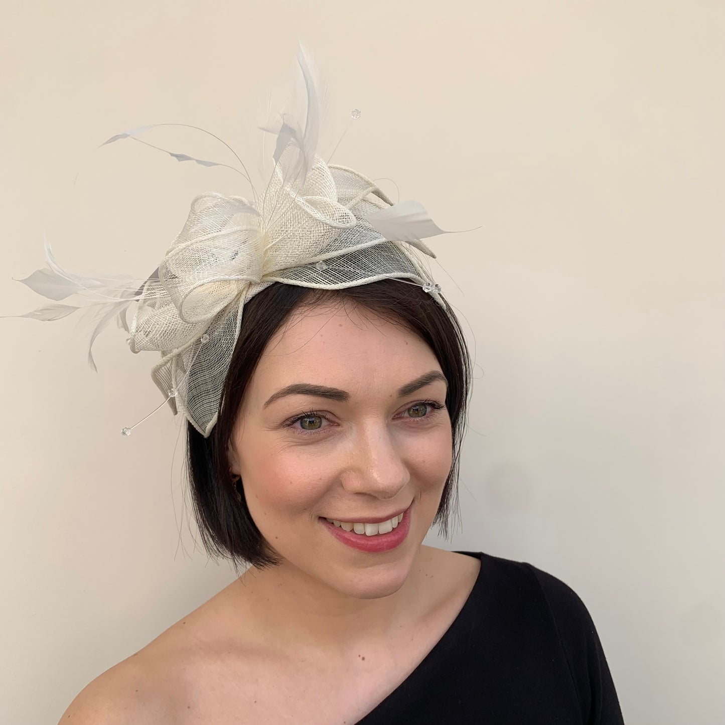 J Bees JB23/318 Fascinator in Neutrals