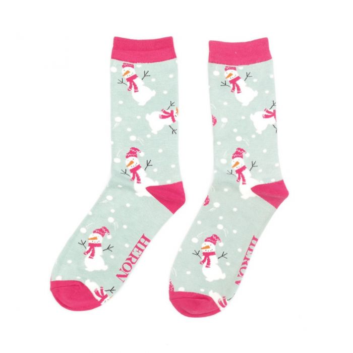 Miss Sparrow Snowmen socks