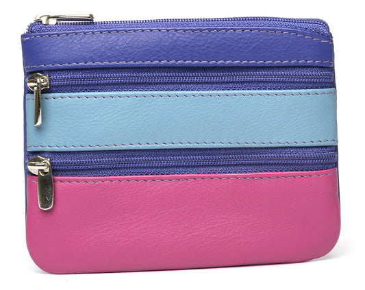 Golunski 0-328n Triple Zip Flat Coin Purse