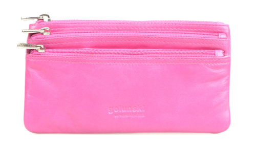 Golunski 0-330 Triple Zip Flat Leather Purse