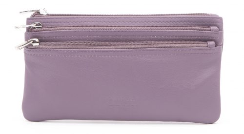 Golunski 0-330 Triple Zip Flat Leather Purse