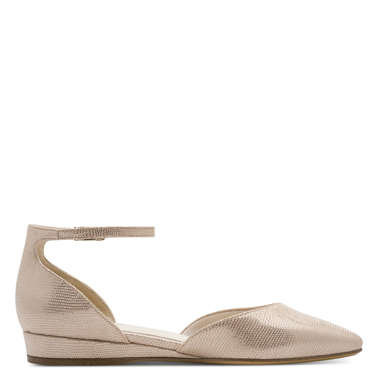 Tamaris 1-22155-46 Light Gold Flat Wedge Shoe