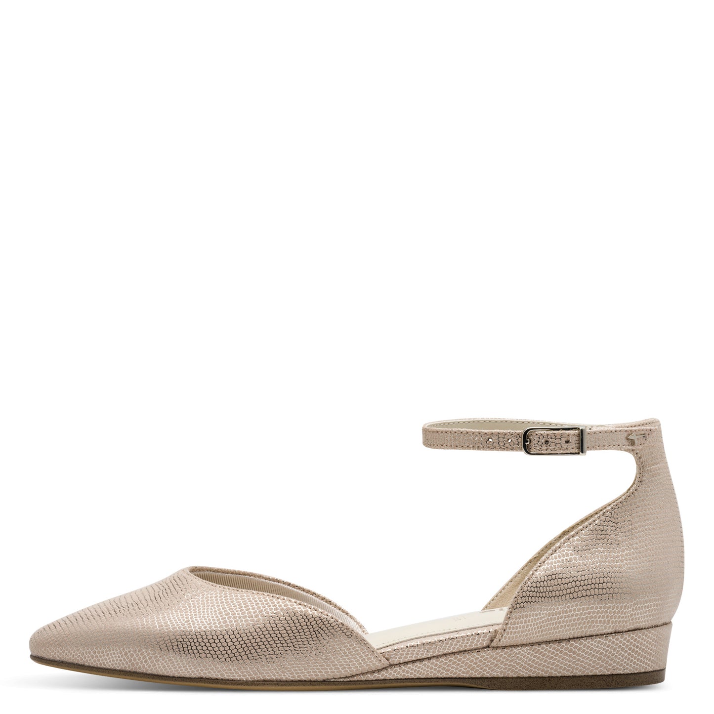 Tamaris 1-22155-46 Light Gold Flat Wedge Shoe