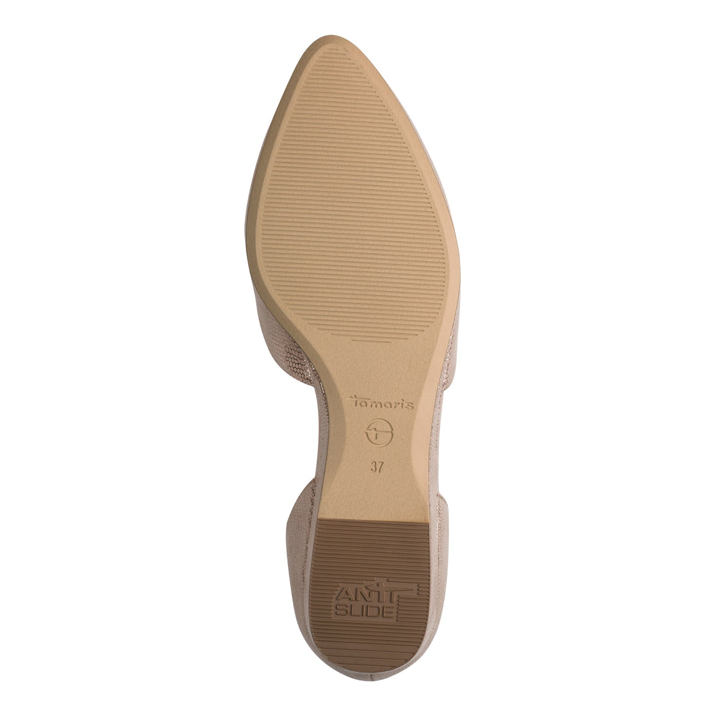 Tamaris 1-22155-46 Light Gold Flat Wedge Shoe