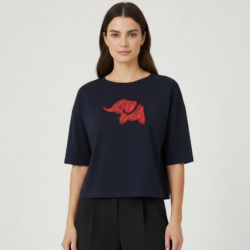 Alice Collins Elephant Top 036S266