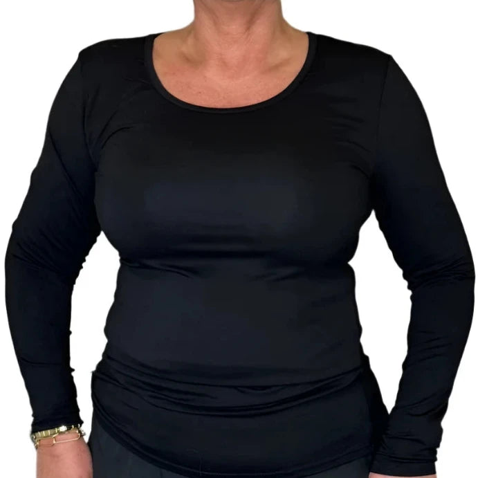 Malissa J Basic Jersey Long Sleeve Top