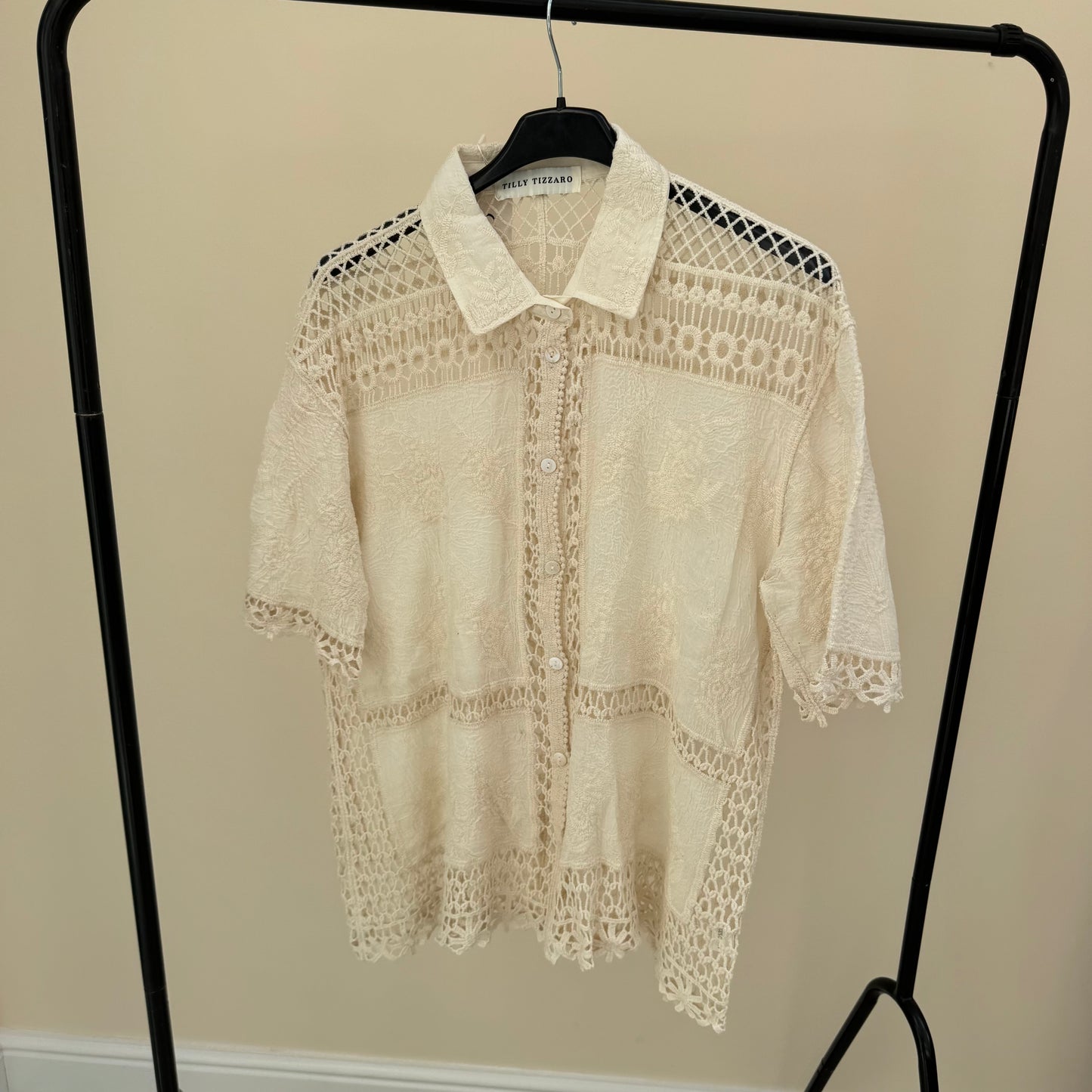 ZP SS26 8973 Tilly Crochet shirt